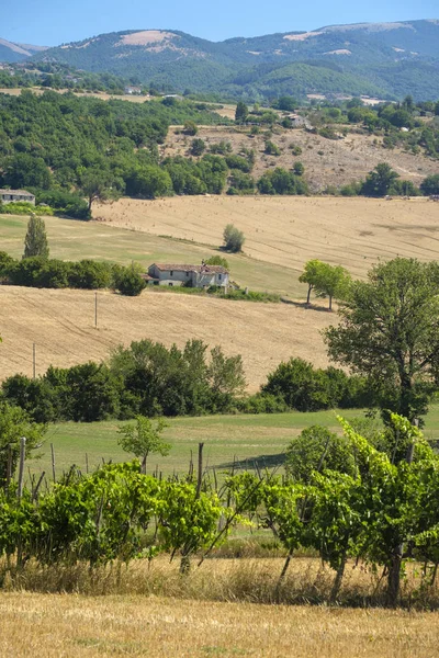 Krajobraz kraju między Rieti (Lazio) i Terni (Umbria) — Zdjęcie stockowe