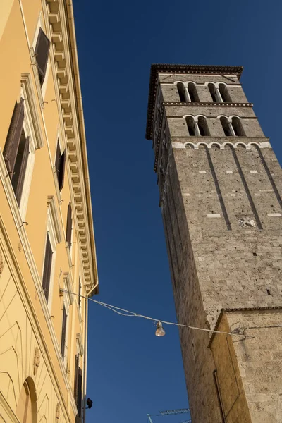 Rieti (Italy), the cathedral — Stock Photo, Image