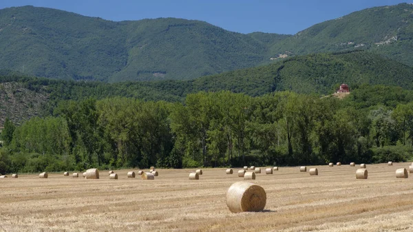 Land landschap tussen Rieti (regio Latium) en Terni (Umbria) — Stockfoto