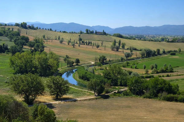 Paisaje rural entre Rieti (Lazio) y Terni (Umbría ) —  Fotos de Stock