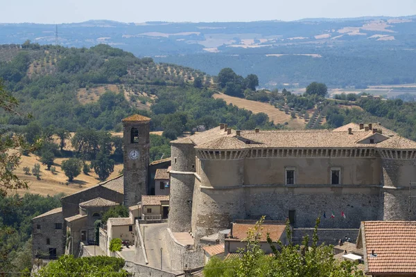 Alviano (Umbria, Itália), o castelo medieval — Fotografia de Stock