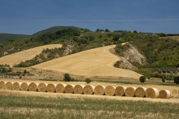 Paisaje rural en val Teverina (Umbría, Italia) ) — Foto de Stock