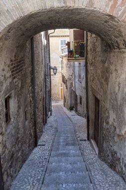 Lugnano tarihi şehir Teverina (Umbria, İtalya)