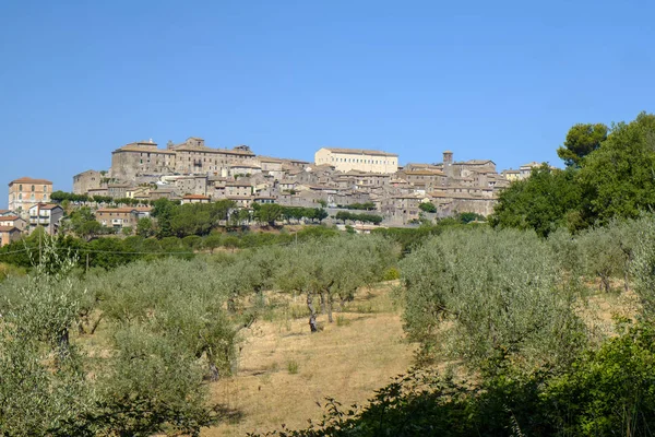 Panoramautsikt över Lugnano i Teverina (Umbrien, Italien) — Stockfoto