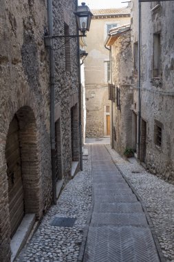 Lugnano tarihi şehir Teverina (Umbria, İtalya)