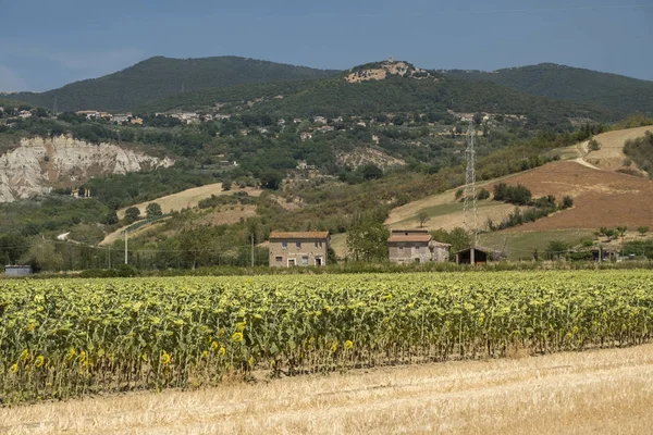 Paisaje rural en val Teverina (Umbría, Italia) ) —  Fotos de Stock