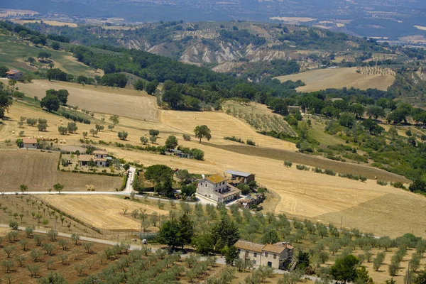 Paesaggio rurale da Lugnano in Teverina (Umbria, Italia ) — Foto Stock