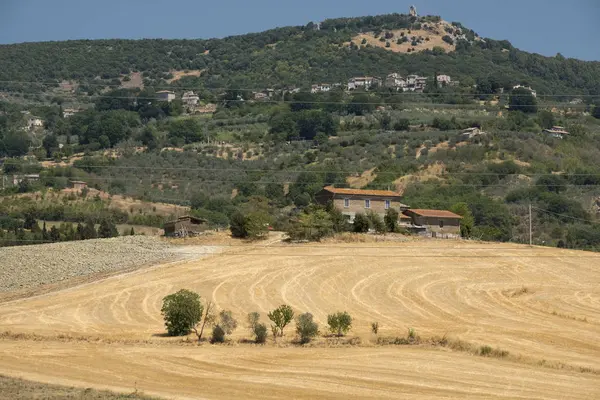 Paesaggio rurale in val Teverina (Umbria, Italia ) — Foto Stock