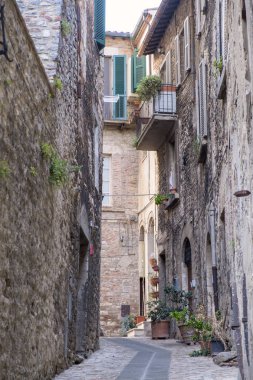Todi, Umbria eski sokak