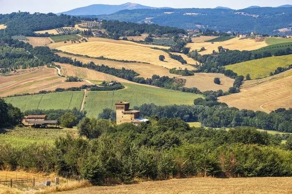 Landschaft in Umbrien bei Todi — Stockfoto