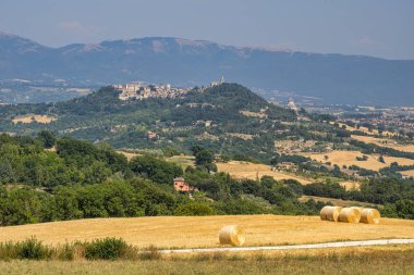 Ülkenin peyzaj Orvieto, Umbria, İtalya