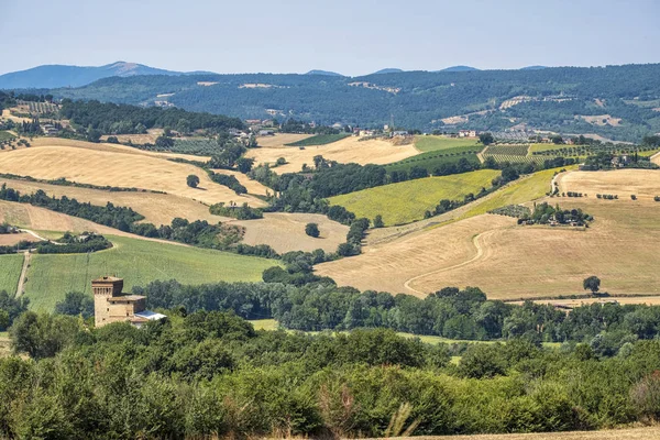 Krajobraz w Umbrii, w pobliżu todi — Zdjęcie stockowe