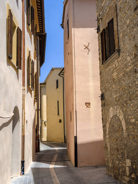 Massa Martana, Perugia, Umbria, Italy: historic city. Typical street