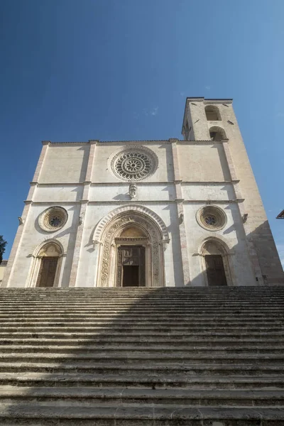 Todi, Umbria, Duomo ana kare — Stok fotoğraf