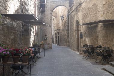 Todi, Umbria eski sokak