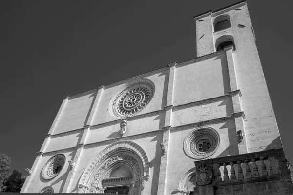 A praça principal de Todi, Umbria, Duomo — Fotografia de Stock
