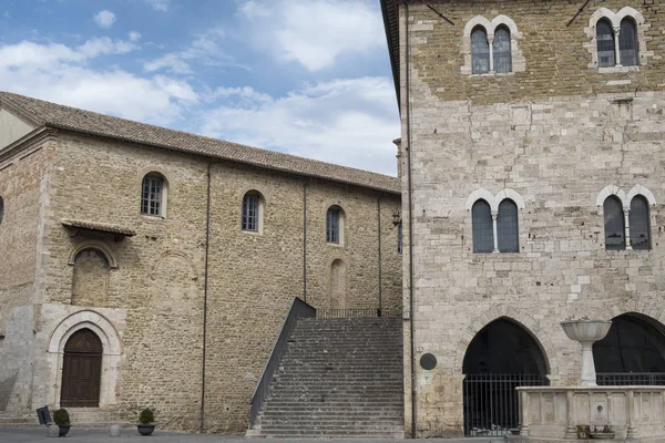 Bevagna (Perugia, Umbrien), historiska staden — Stockfoto