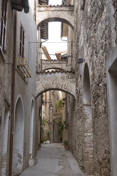 Bevagna (Perugia, Umbrie), historické město — Stock fotografie