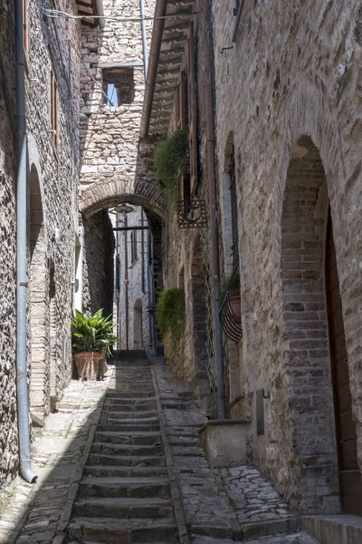 Spello, Perugia, middeleeuwse stad — Stockfoto