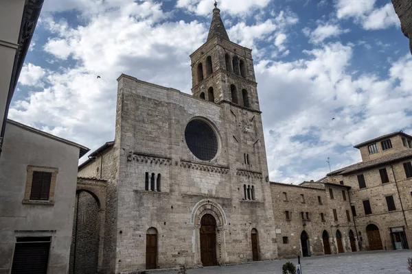 Bevagna (Perugia, Umbrië), historische stad — Stockfoto