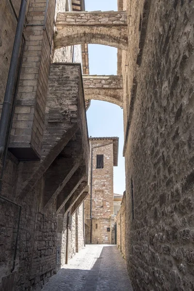 Spello, Perugia, medeltida stad — Stockfoto