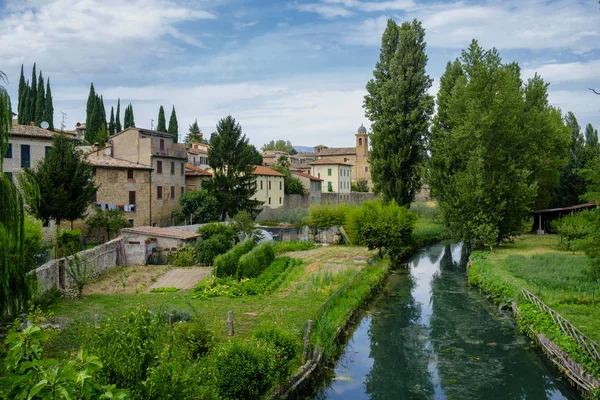 Bevagna (Perugia, Umbría), ciudad histórica — Foto de Stock