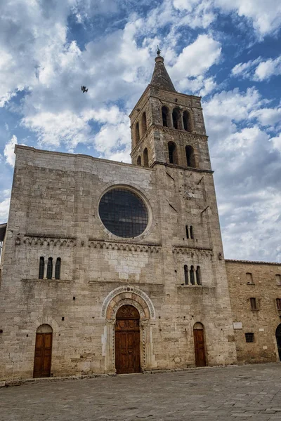 Bevagna (Perugia, Umbrie), historické město — Stock fotografie