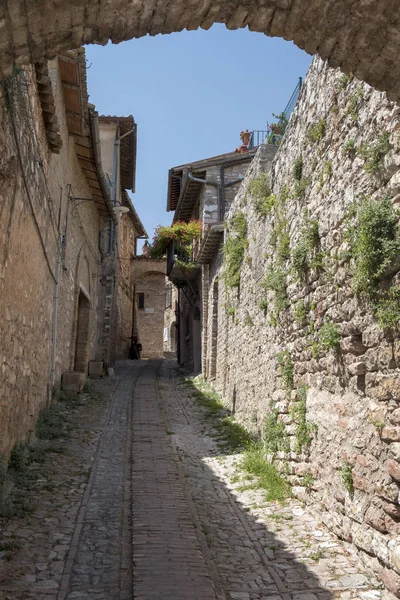 Spello, Perugia, middeleeuwse stad — Stockfoto