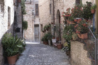 Spello, Perugia, ortaçağ şehir