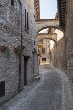 Spello, Perugia, ortaçağ şehir