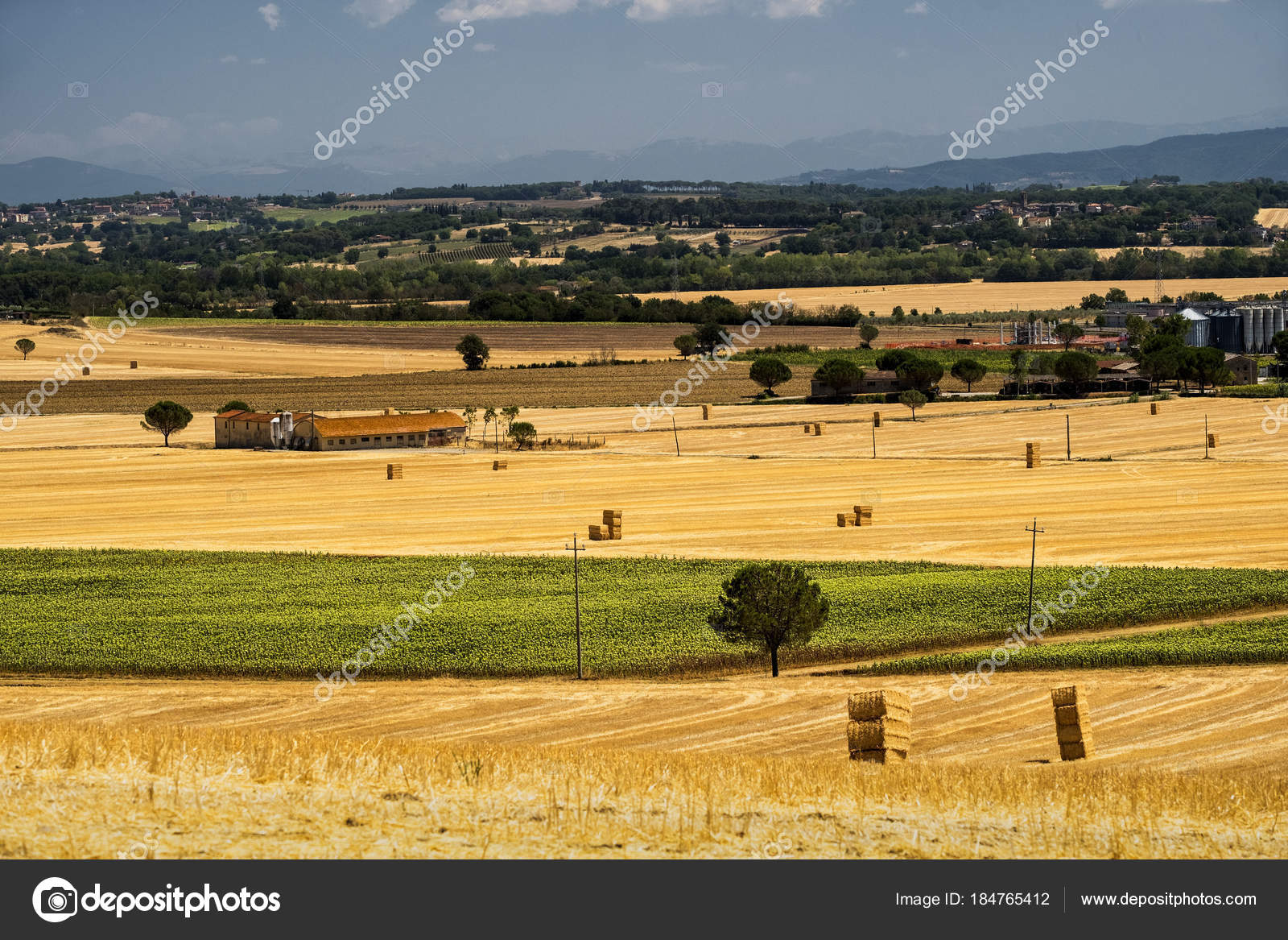 ペルージャの近くの夏風景 ストック写真 C Clodio