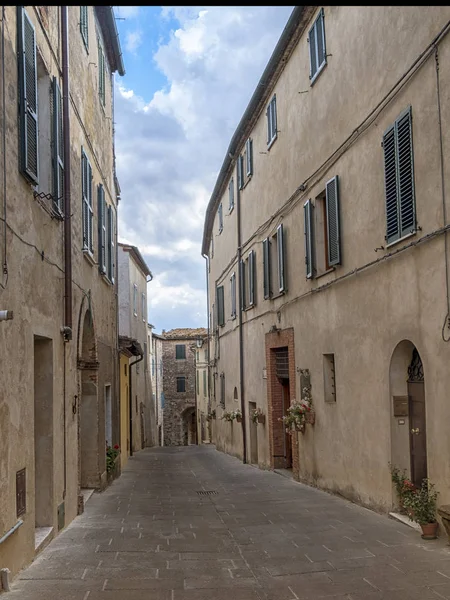 Trequanda, Siena, old village — Stock Photo, Image