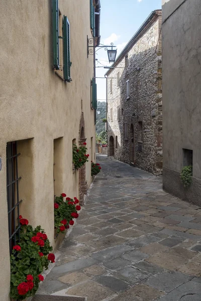 Trequanda, Siena, antico borgo — Foto Stock