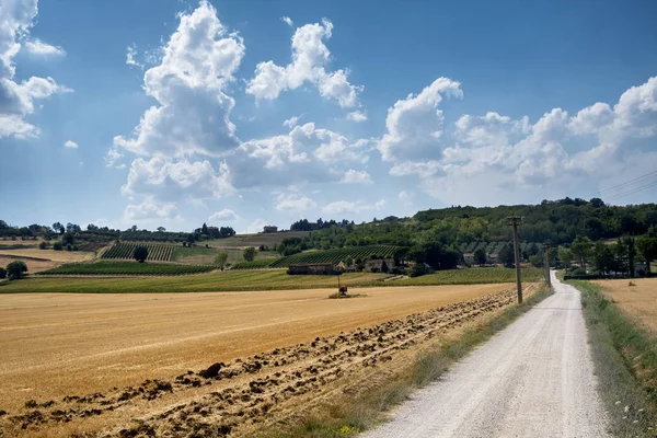 Paysage en Ombrie entre Spello et Pérouse — Photo