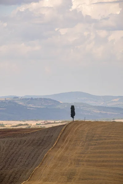 Toscana: el camino de Asciano a Siena — Foto de Stock