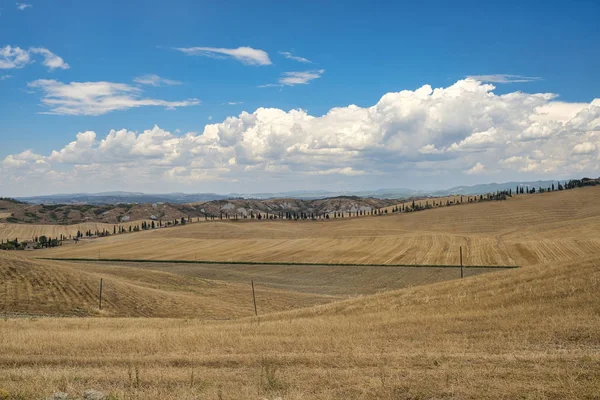 Toscana: el camino de Asciano a Siena — Foto de Stock