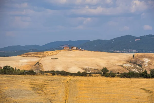 Tuscany: Siena için Asciano yoldan — Stok fotoğraf