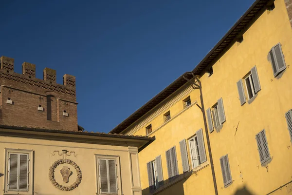 Siena, Italien: historiska byggnader — Stockfoto