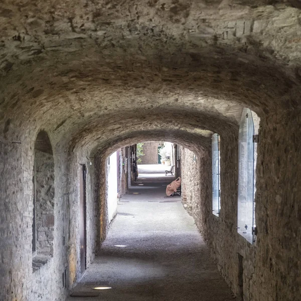 Castellina in Chianti, medeltida stad i Toscana — Stockfoto