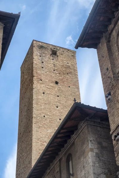 San Gimignano, Siena, na ranní — Stock fotografie