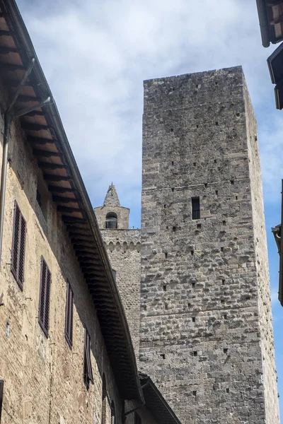 San Gimignano, Siena, på morgonen — Stockfoto