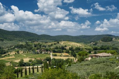 San Gimignano (Toskonya manzara)