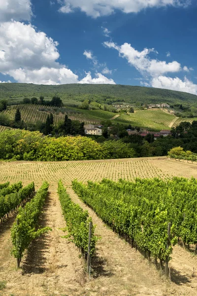 Krajina u San Gimignano (Toskánsko) — Stock fotografie