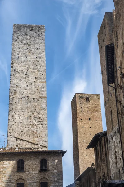 San Gimignano, Sieny, rano — Zdjęcie stockowe