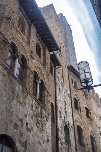 San gimignano, siena, morgens — Stockfoto