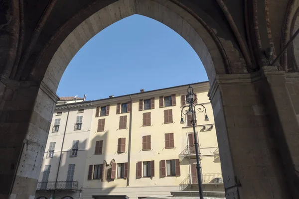 Piacenza: Piazza Cavalli, główny plac miasta — Zdjęcie stockowe