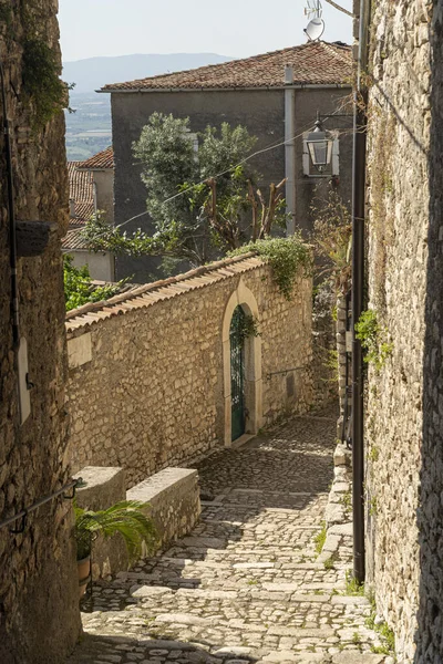 Sermoneta, historické město v provincii Latina — Stock fotografie