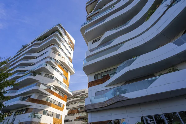 Budynki Hadid w Citylife, Mediolan — Zdjęcie stockowe