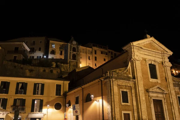 Arpino, Włochy, nocą — Zdjęcie stockowe