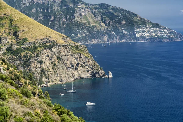 Costiera Amalfitana, İtalya, yazın kıyı — Stok fotoğraf